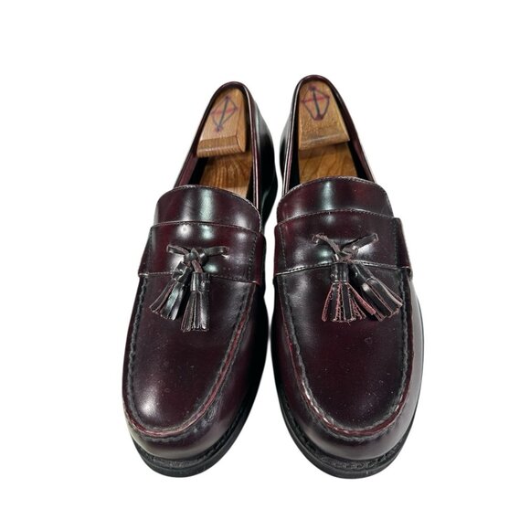 Rockport Mens Size 10 M Burgundy Leather Slip On Tassel Comfort Loafers - Picture 2 of 9